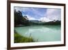 Twin Lakes Telaga Warna and Telaga Pengilon, Dieng Plateau, Java, Indonesia, Southeast Asia, Asia-Michael Runkel-Framed Photographic Print