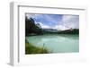 Twin Lakes Telaga Warna and Telaga Pengilon, Dieng Plateau, Java, Indonesia, Southeast Asia, Asia-Michael Runkel-Framed Photographic Print