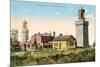 Twin Lighthouses, Highlands, New Jersey-null-Mounted Premium Giclee Print