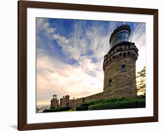 Twin Lights, Navesink Highland Lighthouse, NJ-George Oze-Framed Photographic Print