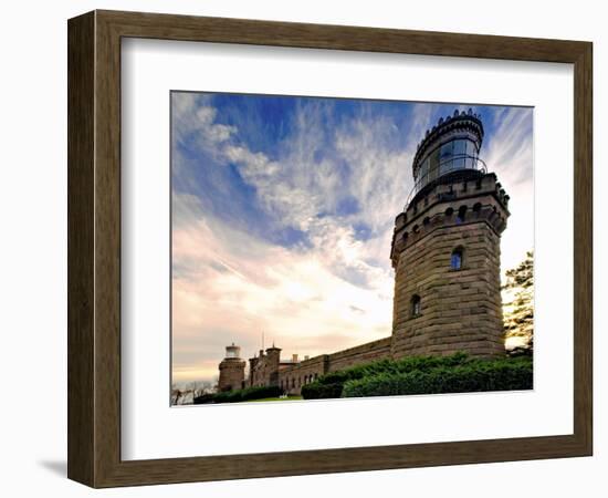 Twin Lights, Navesink Highland Lighthouse, NJ-George Oze-Framed Photographic Print