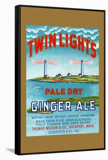 Twin Lights Pale Dry Ginger Ale-null-Framed Stretched Canvas
