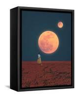 Twin Moons-Hugo Gonçalves-Framed Stretched Canvas