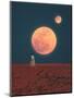 Twin Moons-Hugo Gonçalves-Mounted Premium Giclee Print