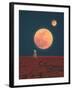 Twin Moons-Hugo Gonçalves-Framed Giclee Print