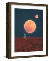 Twin Moons-Hugo Gonçalves-Framed Giclee Print