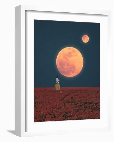 Twin Moons-Hugo Gonçalves-Framed Giclee Print
