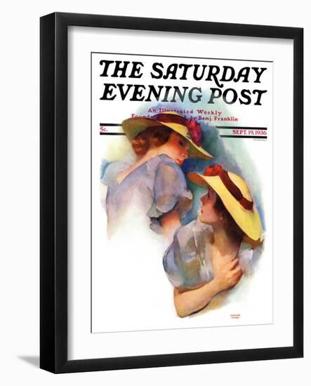 "Twin Outfits," Saturday Evening Post Cover, September 19, 1936-Mortimer Hyman-Framed Giclee Print