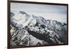 Twin Peaks Sits Above Storm Mountain, Winter In The Wasatch Mountains, Utah-Louis Arevalo-Framed Photographic Print