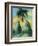 Twin peaks , St Lucia, 2020 (oil on card)-Andrew Hewkin-Framed Giclee Print