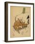 Twin Puppies Fall Over-null-Framed Art Print