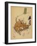 Twin Puppies Fall Over-null-Framed Art Print