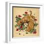 Twin Puppies, Snip and Snap, Bury a Bone under the Geranium Bed and Generally Make a Mess-null-Framed Art Print