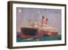 Twin-Screw RMS Adriatic of the White Star Line, C1907-null-Framed Giclee Print