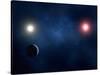 Twin Star System, Artwork-null-Stretched Canvas