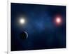 Twin Star System, Artwork-null-Framed Photographic Print