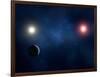 Twin Star System, Artwork-null-Framed Photographic Print