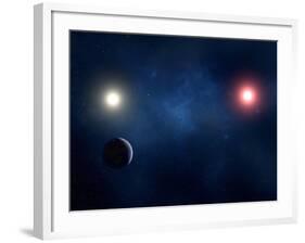 Twin Star System, Artwork-null-Framed Photographic Print