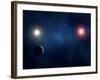 Twin Star System, Artwork-null-Framed Photographic Print