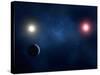 Twin Star System, Artwork-null-Stretched Canvas