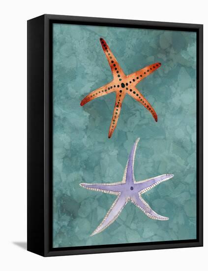 Twin Starfish III-Alicia Ludwig-Framed Stretched Canvas