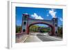 Twin Stone Arches in the Spanish Bridge, Umatac, Guam, Us Territory, Central Pacific, Pacific-Michael Runkel-Framed Photographic Print