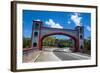 Twin Stone Arches in the Spanish Bridge, Umatac, Guam, Us Territory, Central Pacific, Pacific-Michael Runkel-Framed Photographic Print