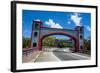 Twin Stone Arches in the Spanish Bridge, Umatac, Guam, Us Territory, Central Pacific, Pacific-Michael Runkel-Framed Photographic Print