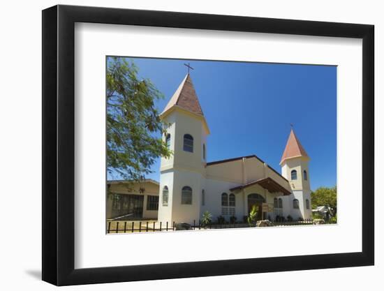 Twin-Towered Church in the Centre of This Laid-Back Village and Resort-Rob Francis-Framed Photographic Print