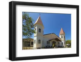 Twin-Towered Church in the Centre of This Laid-Back Village and Resort-Rob Francis-Framed Photographic Print