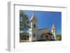 Twin-Towered Church in the Centre of This Laid-Back Village and Resort-Rob Francis-Framed Photographic Print