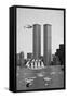 Twin Towers and Spanish Schooner-null-Framed Stretched Canvas