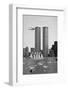 Twin Towers and Spanish Schooner-null-Framed Photographic Print