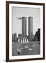 Twin Towers and Spanish Schooner-null-Framed Photographic Print