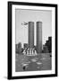 Twin Towers and Spanish Schooner-null-Framed Photographic Print