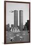 Twin Towers and Spanish Schooner-null-Framed Photographic Print