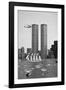 Twin Towers and Spanish Schooner-null-Framed Photographic Print