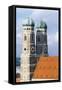 Twin Towers of Frauenkirche-null-Framed Stretched Canvas