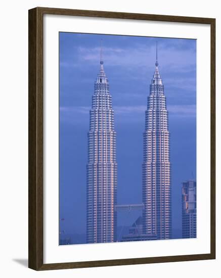 Twin Towers of the Petronas Building, Kuala Lumpur, Malaysia, Southeast Asia-Gavin Hellier-Framed Photographic Print