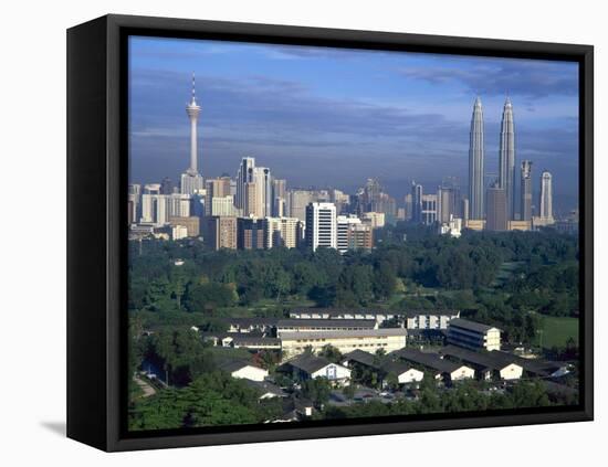 Twin Towers of the Petronas Building, Kuala Lumpur, Malaysia-Gavin Hellier-Framed Stretched Canvas