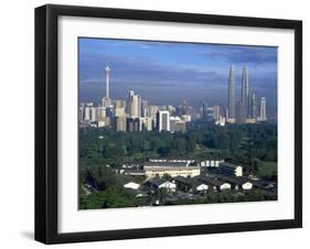 Twin Towers of the Petronas Building, Kuala Lumpur, Malaysia-Gavin Hellier-Framed Photographic Print