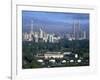 Twin Towers of the Petronas Building, Kuala Lumpur, Malaysia-Gavin Hellier-Framed Photographic Print