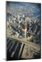 Twin Towers under Construction-null-Mounted Photographic Print