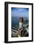 Twin Towers under Construction-null-Framed Photographic Print