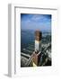 Twin Towers under Construction-null-Framed Photographic Print