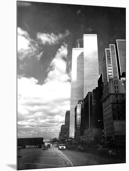 Twin Towers, World Trade Center (WTC), New York-null-Mounted Photo