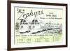 Twin Zephyrs, Trains in Midwest-null-Framed Premium Giclee Print