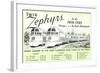 Twin Zephyrs, Trains in Midwest-null-Framed Art Print