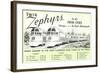 Twin Zephyrs, Trains in Midwest-null-Framed Art Print