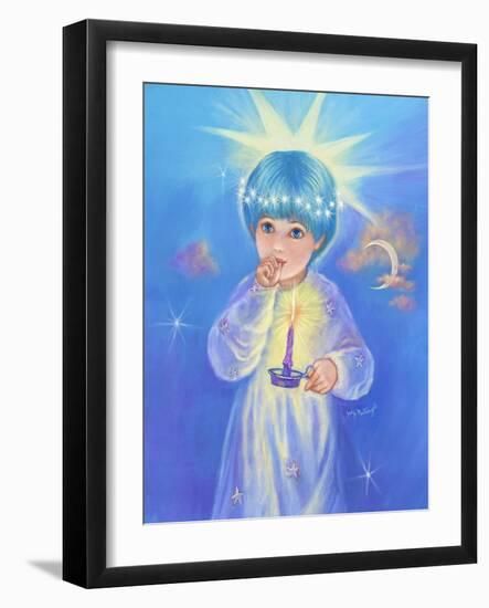 Twinkle Star with Candle-Judy Mastrangelo-Framed Giclee Print